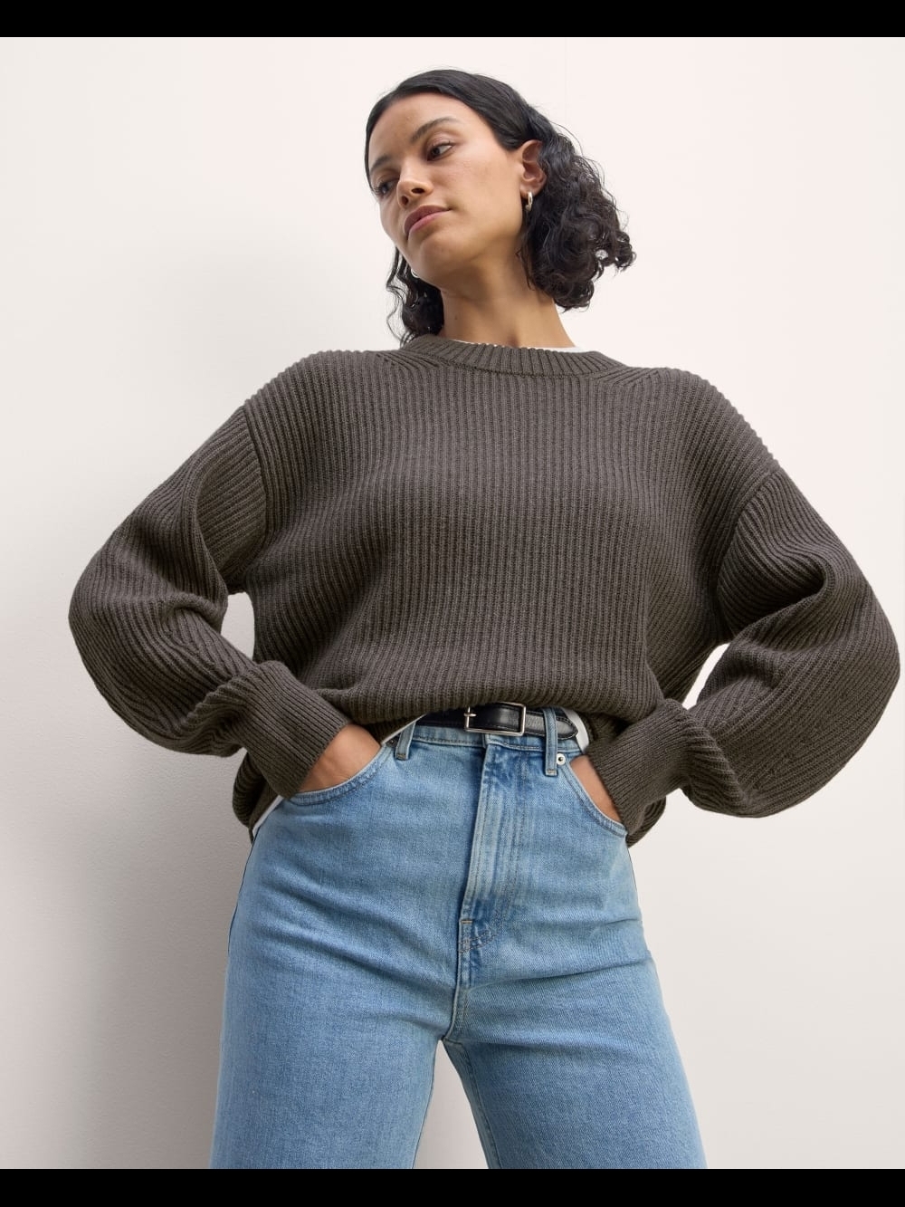 Everlane Cocoon Crew In Everyday Cotton